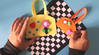 Paper Crafts - How to Make Paper a Lovely Tiny Bag for Beginner