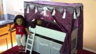 Review Of Loft Bed With Storage That Fits 18-inch American Girl Dolls