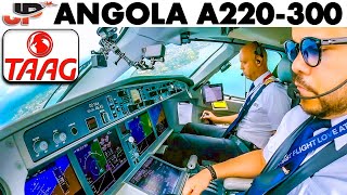 Angola Airbus A220-300 cockpit to a tiny island in the Atlantic Ocean