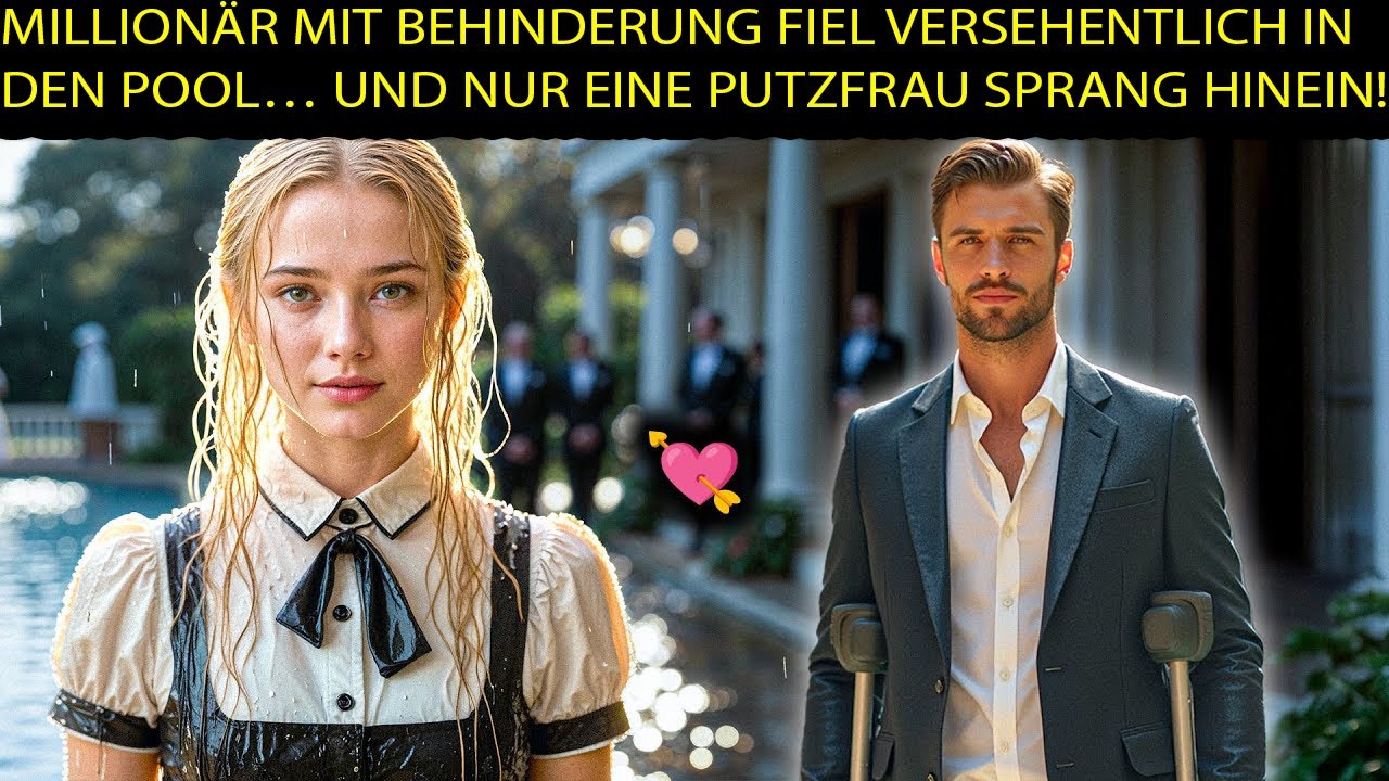 Ein behinderter Millionär fiel in den Pool – und nur die Putzfrau sprang hinein, um ihn zu retten…