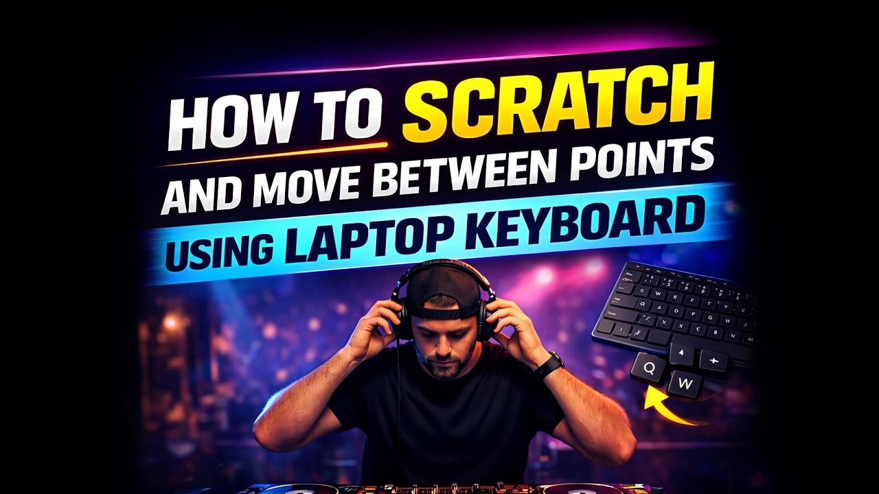 How To Scratch and Move Between Points  Using Laptop Keyboard Part 2 | Best Virtualdj keyboard