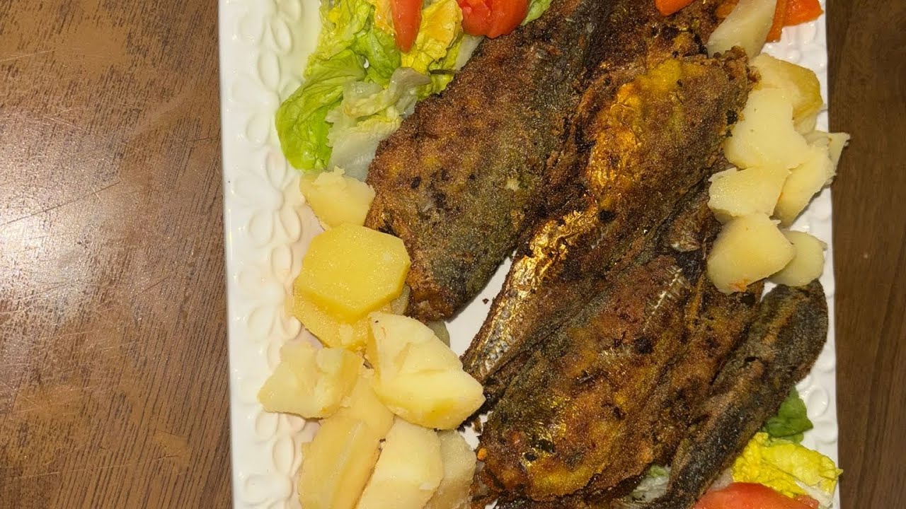 تشرميلة الحوت رافقت معاه سلطة خفيفة 