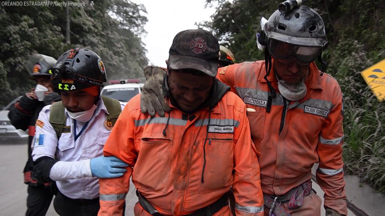 newspaper mockup 'Volcano of Fire' eruption leads to over 60 fatalities in Guatemala