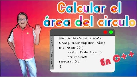 Programa que calcula el área de un circulo en C++