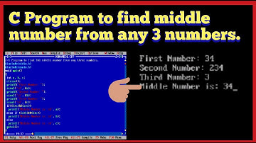 C Program to find middle number from 3 numbers || Find middle number among 3 numbers in C || C