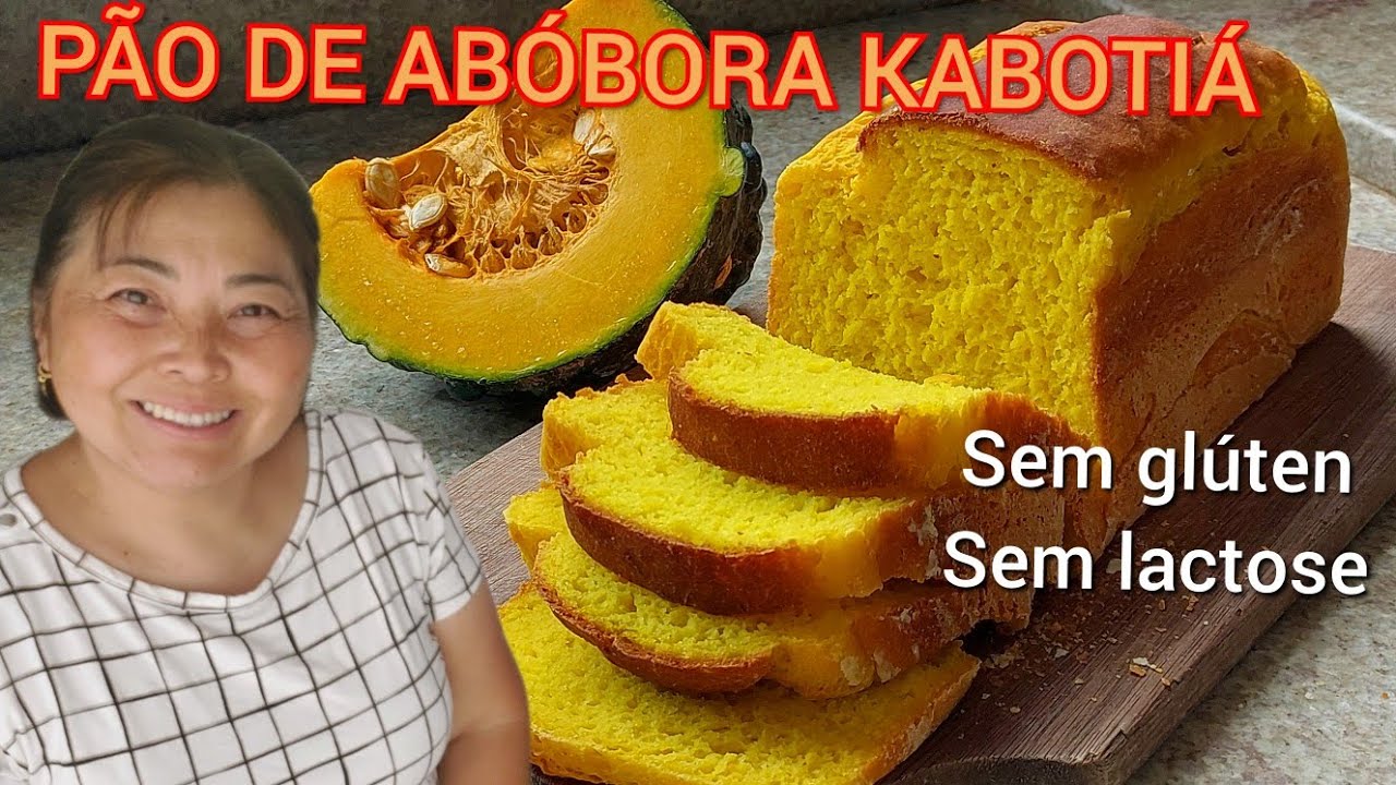 PÃO DE ABÓBORA KABOTIÁ CRUA EM GLÚTEN SEM LACTOSE
