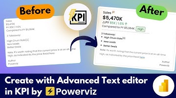 How to create Advanced KPI cards in Power BI? | KPI by Powerviz
