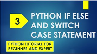 python if else | python case match | python switch | python switch case example | python tutorial