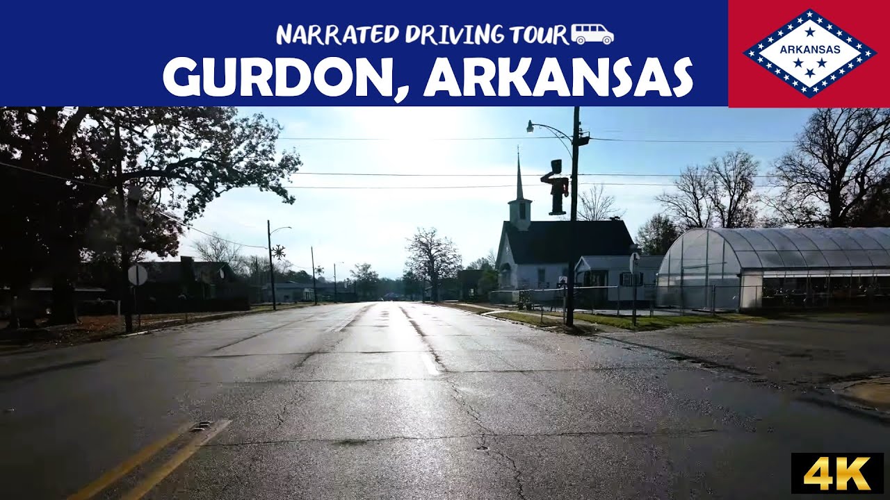 🚗 Гердон, Арканзас 🚗 4K Drive