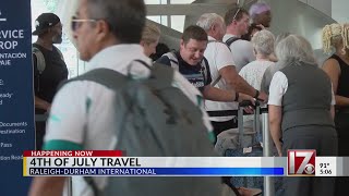 A look inside RDU as July 4 travel picks up