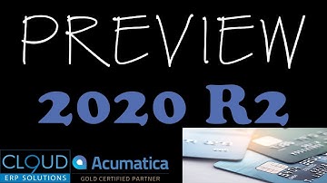 Acumatica 2020 R2 - Credit Card Payment Enhancements