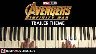 Avengers Infinity War Trailer Music Piano Tutorial Lesson Youtube - avengers infinity war trailer song on roblox piano