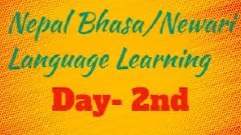 Learn Newari Language Online |Learn Nepal Bhasa| Day- 2  | Nepal Lipi .