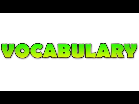 Vocabulary |İngilizce Dersleri