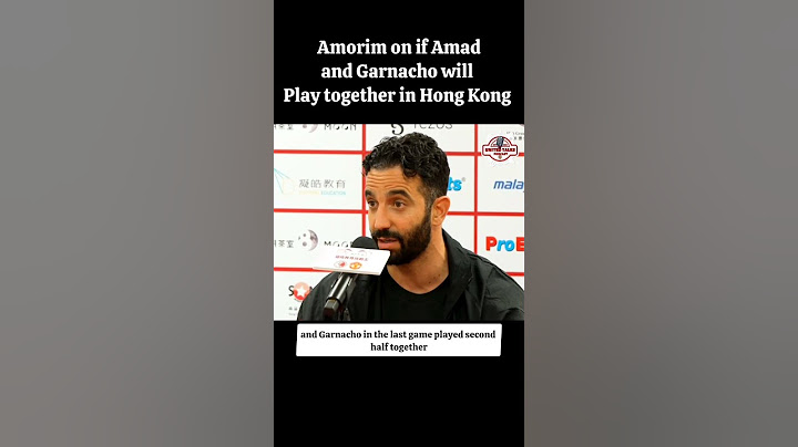 Amorim on if Amad & Garnacho will play together tomorrow | #MUFC #MANUNITED #MANUTD #FOOTBALL #PL