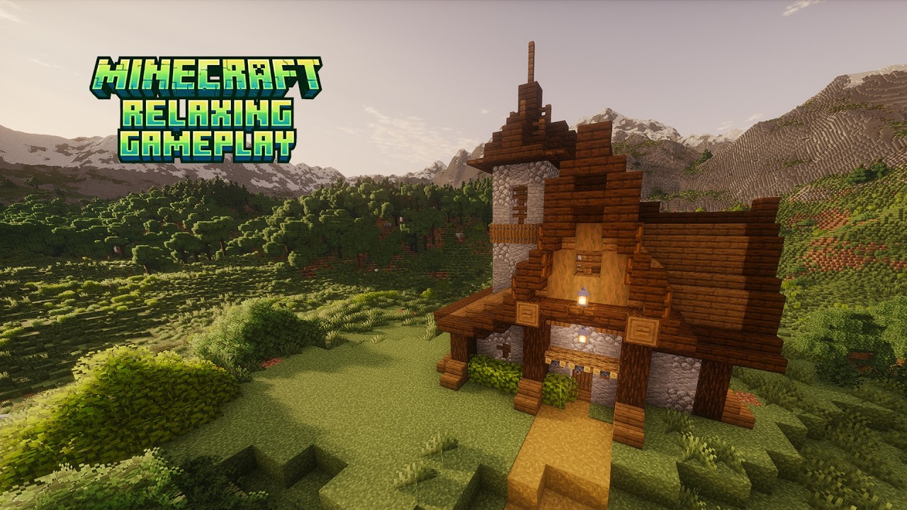 Minecraft: Medieval House Build – Full Longplay (No Commentary) | 1.21.10