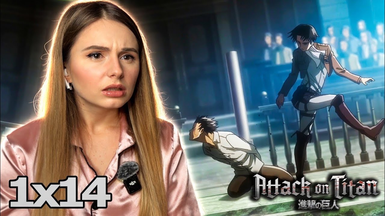 LEVI KICKS EREN!! NON-ANIME FAN Reacts to ATTACK ON TITAN S1 Episode 14 | ANIME REACTION