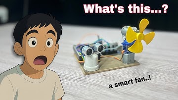 DIY Smart Fan with Arduino | Ultrasonic Sensor, Servo & DC Motor | #smartfan #diyprojects