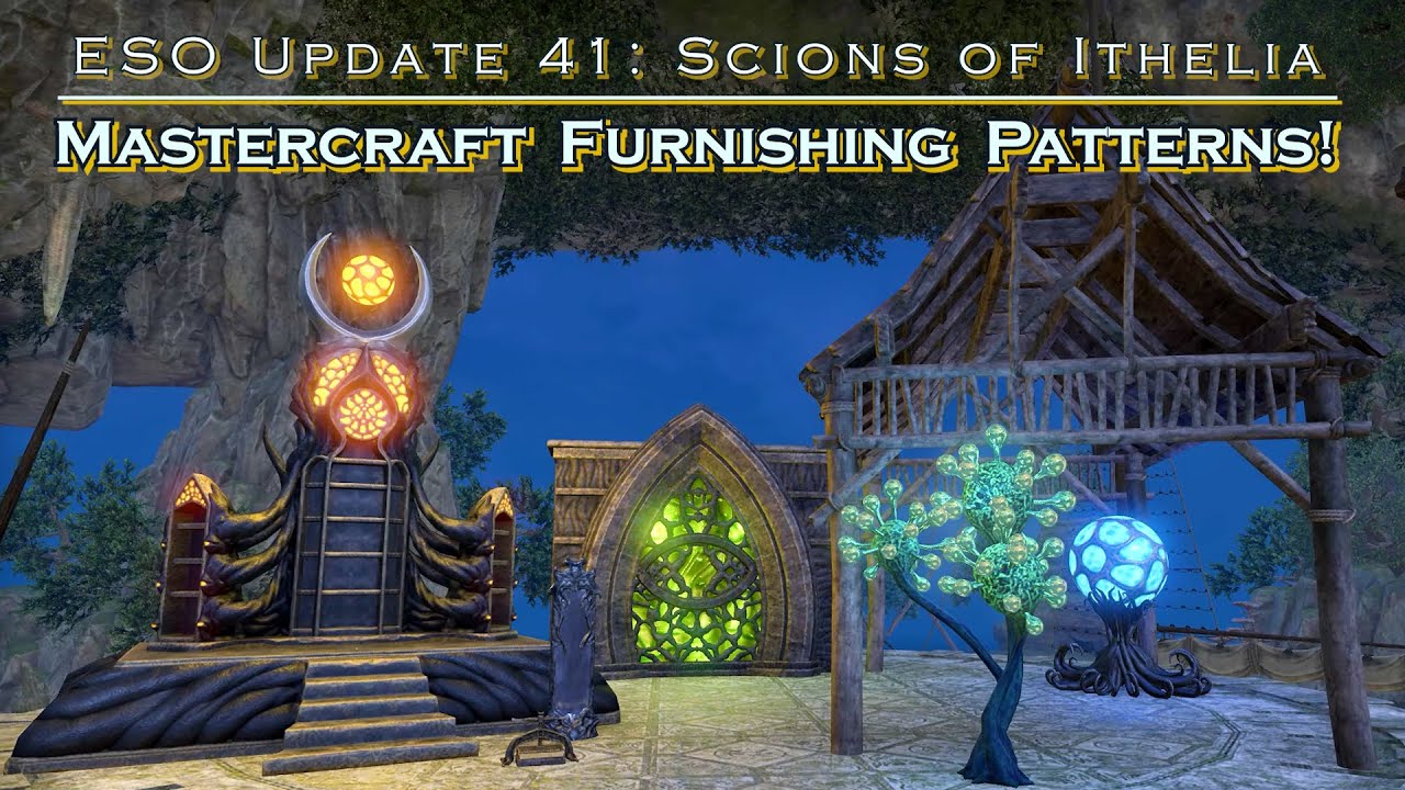 ESO NEW Gold Masterwork CRAFTING recipes Update 41 Scions of Ithelia