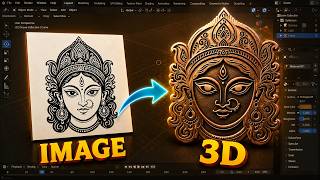 How to Convert Any Image into a 3D Model Using SVG in Blender | #blender #3danimation #3dprinting