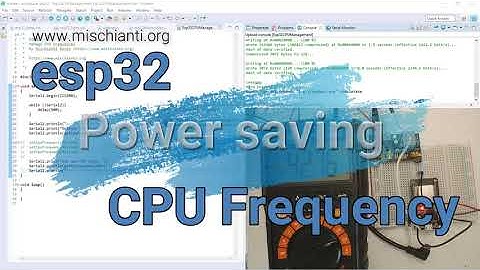 ESP32 practical power saving: manage CPU frequency - 2
