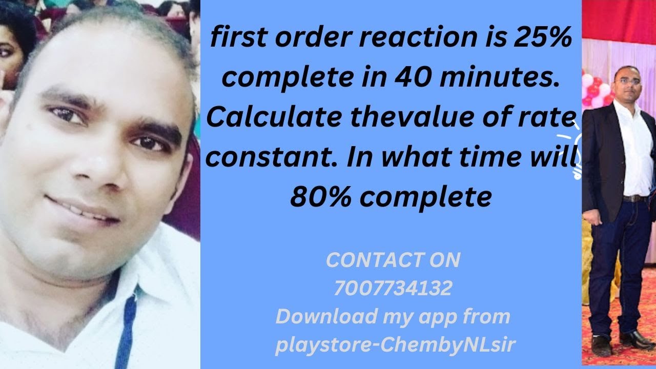 first order reaction is 25% complete in 40 minutes. Calculate thevalue of rate constant. In what