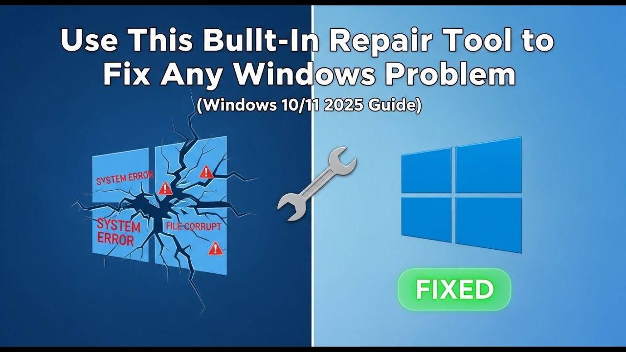 Use This Built-In Repair Tool to Fix Any Windows Problem (Windows 10/11 ...