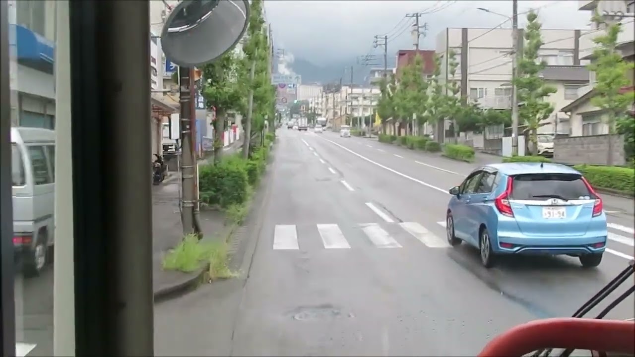 亀の井バス1014　別府駅前⇒別府医療センター　前面展望動画