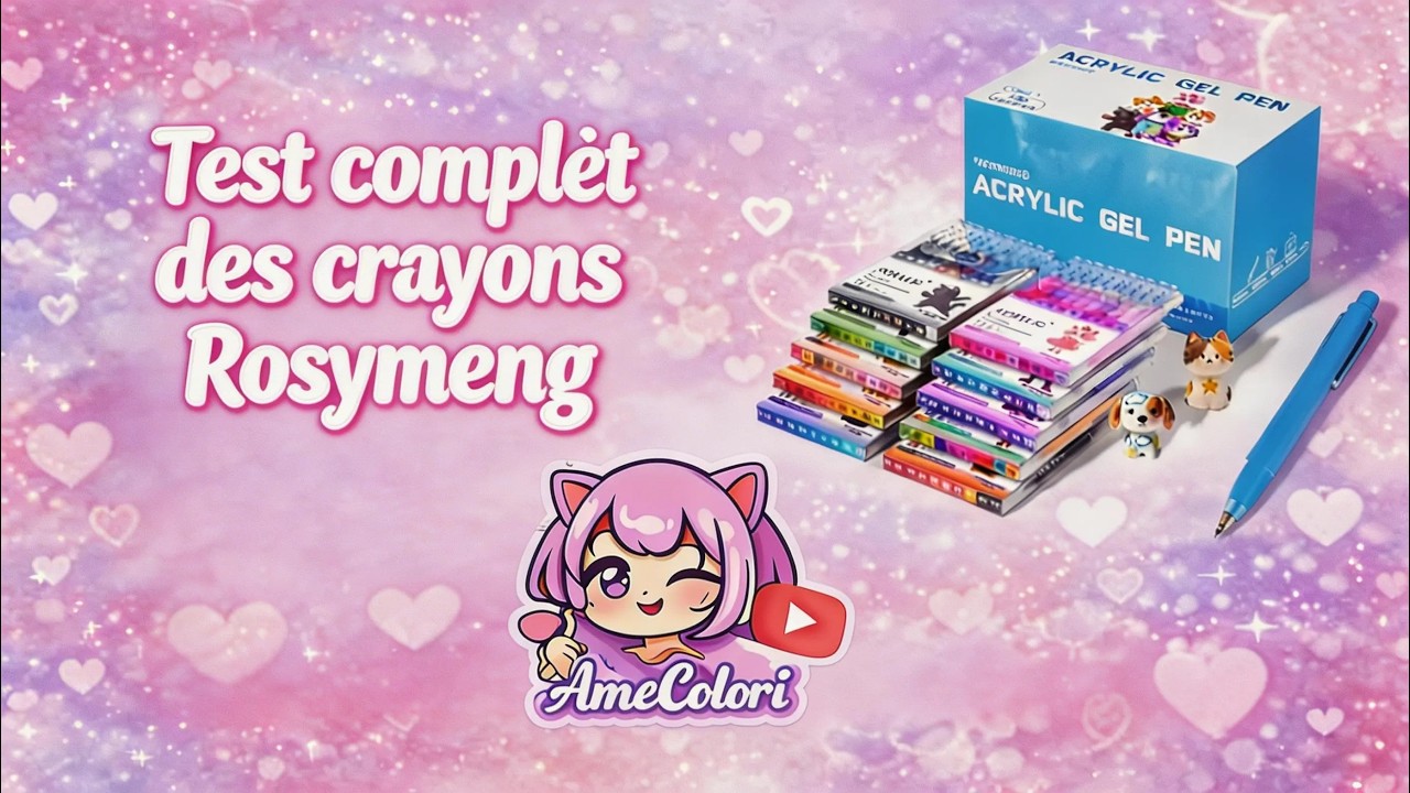 Test complet des crayons rosymeng