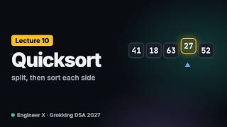 Quicksort in Java: Partition and Recursion | Grokking DSA 2027 L10