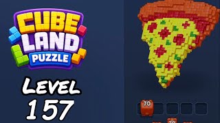Cube Land Puzzle Level 157 Walkthrough