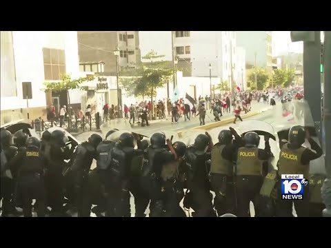 Havoc continues in Peru amid confrontations between riot police, protesters