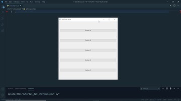 Python PyQt6 Tutorial (in 5 Minutes) - 02 - Create Vertical Box Layout