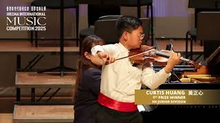 HKGNA International Music Competition 2025 - HK Junior 1st Prize Winner Violinist Curtis Huang