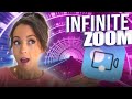 How to create the infinite zoom effect in movavi