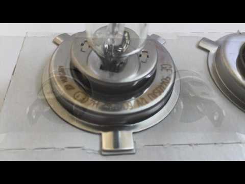 Лампа дальнього/ближного світла (к-т 2 шт) H4 12 V 90L (60/55 W) (+90% Light) Magneti Marelli, відео 1