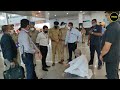 Chhatisgarh cm stopped by cops at lucknow airport  bhupesh baghel sits on dharna  lakhimpur