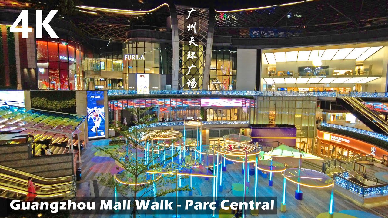 Walk in Guangzhou Parc Central - The most design and modern shopping mall  in China - YouTube