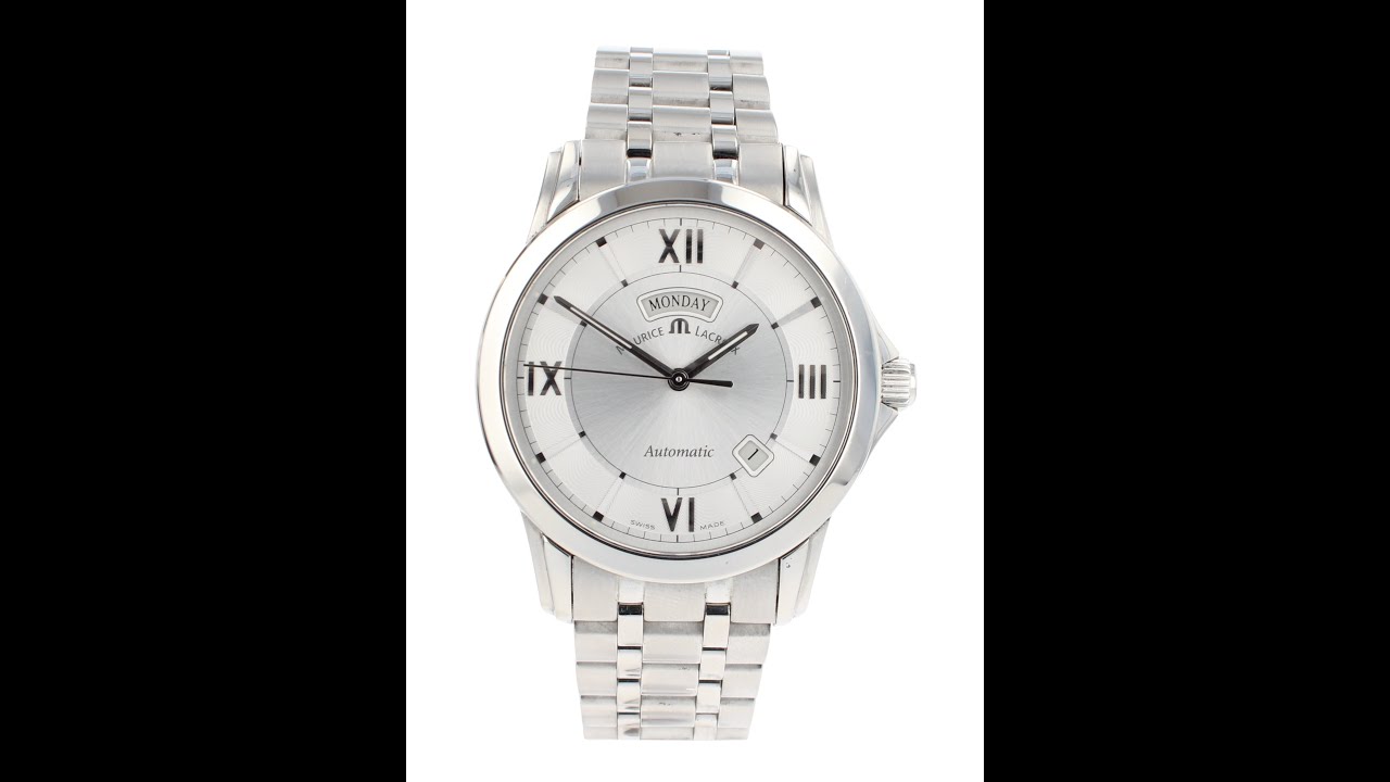 Maurice Lacroix Pontos Day Date Pre Owned Watch Ref PT6058