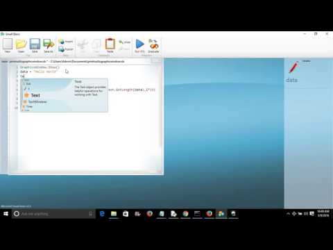 Small basic: Write Text-effects animation program Part 1