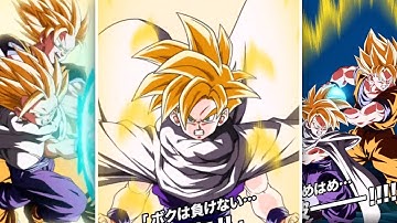LR SSJ GOKU & GOHAN ACTIVE SKILL & SUPER ATTACK ANIMATIONS! (DBZ: Dokkan Battle)