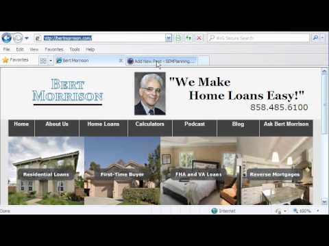 A simple video showing how to post a link in a Wordpress blog