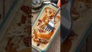 Coffee Ice Cream with Toasted Pecans and Caramel Swirl ☕🍦🌰🍯  Ingredients:  Full Recipe in Coʍmеոτ 💬