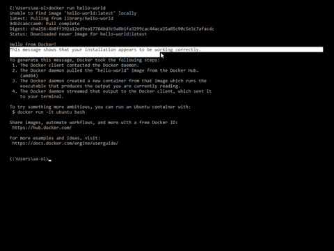 Hello-world docker