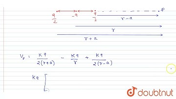 Along the x-axis, three charges q/2,-q and q/2 are placed at x=0,x=aand x=2arespectively. The re...