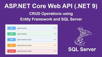 CRUD Operations in ASP.NET Web API (.NET 9) using Entity Framework and SQL Server Database