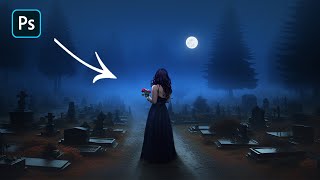 Creating Spooky Graveyard Scenes in Photoshop: Horror Photo Manipulation Tutorial