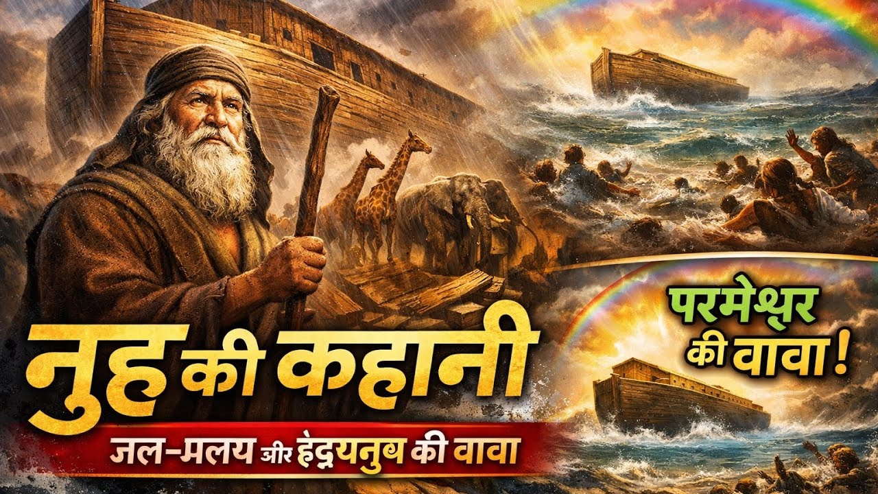 नूह की कहानी | जल-प्रलय और परमेश्वर की वाचा | Bible Story in Hindi