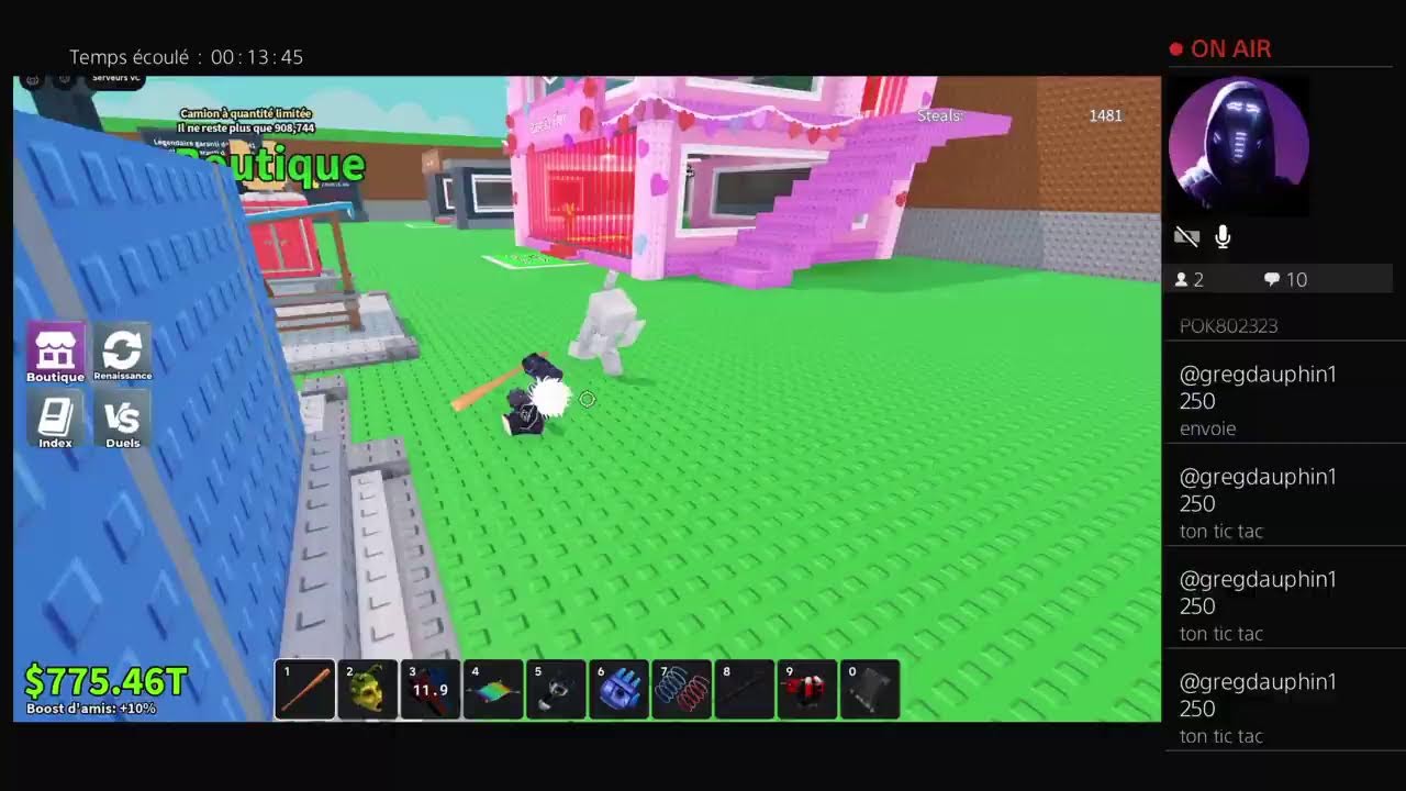 Trade min 100m Je trade pas machine