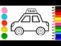 Bolalar uchun moshina rasm chizish /  Рисуем машинку для детей /  Draw a car for children